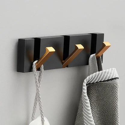 Space-Saving Folding Wall Hook | Stainless Steel Heavy Duty Coat Hook for Bathroom Towels, Bedroom Closet & Entryway | Modern Minimalist