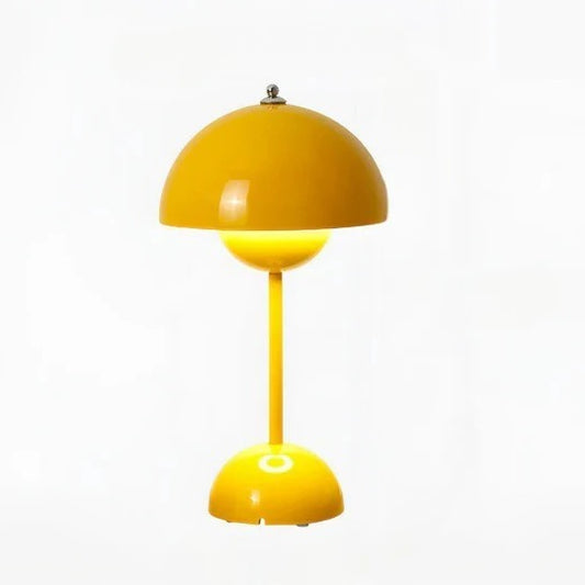 Rustic Wooden Mushroom Table Lamp - Ortekor