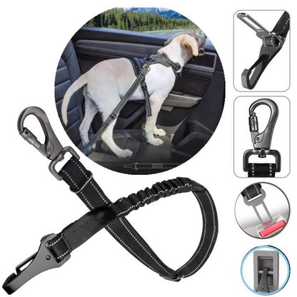 Safe Pet Car Harness with Padded Restraint and Shock Absorber