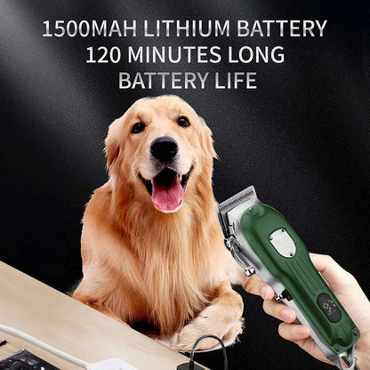 Professional Pet Grooming Clipper Set, Cordless