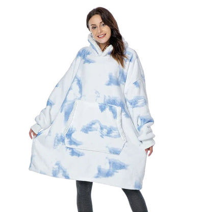 Cozy Adult Hooded Blanket Sweater