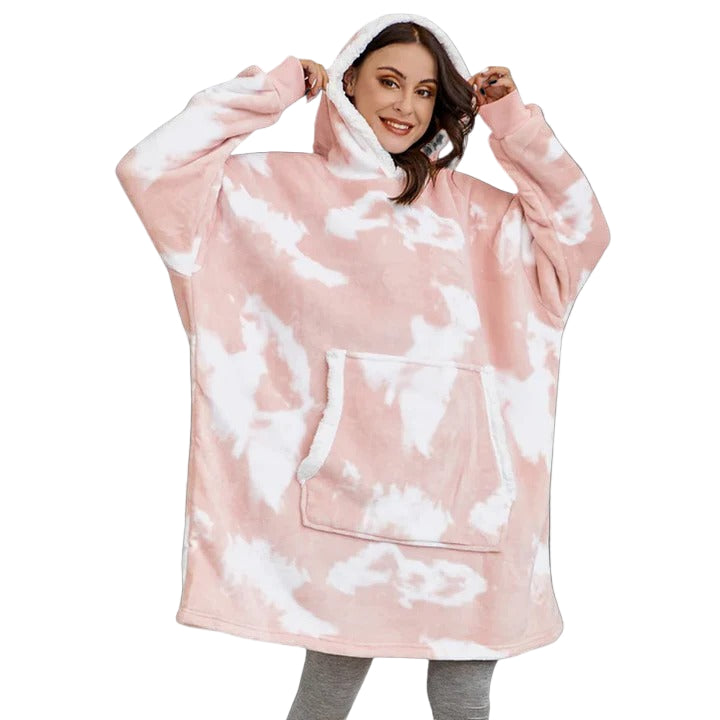 Cozy Adult Hooded Blanket Sweater