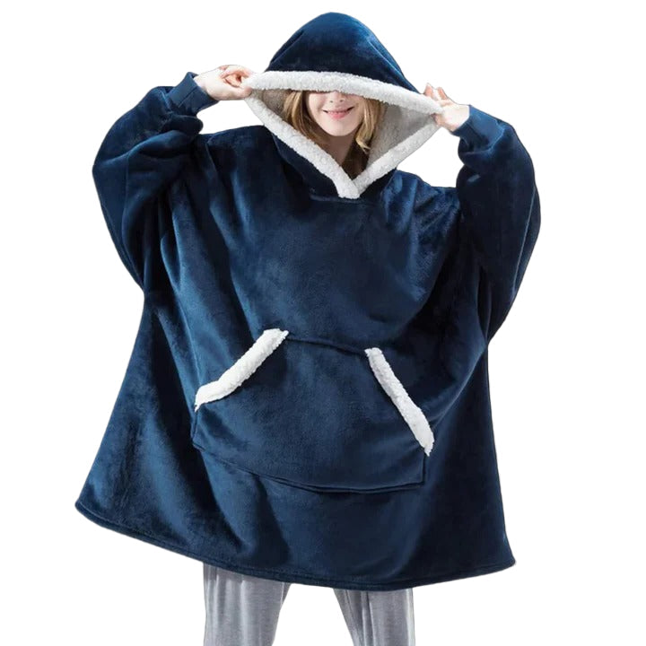 Cozy Adult Hooded Blanket Sweater