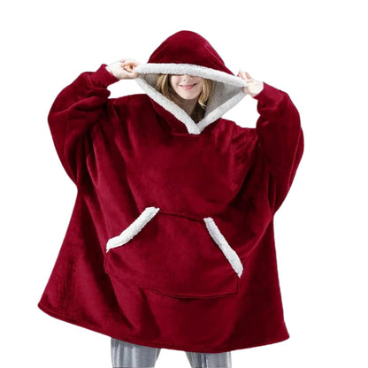 Cozy Adult Hooded Blanket Sweater