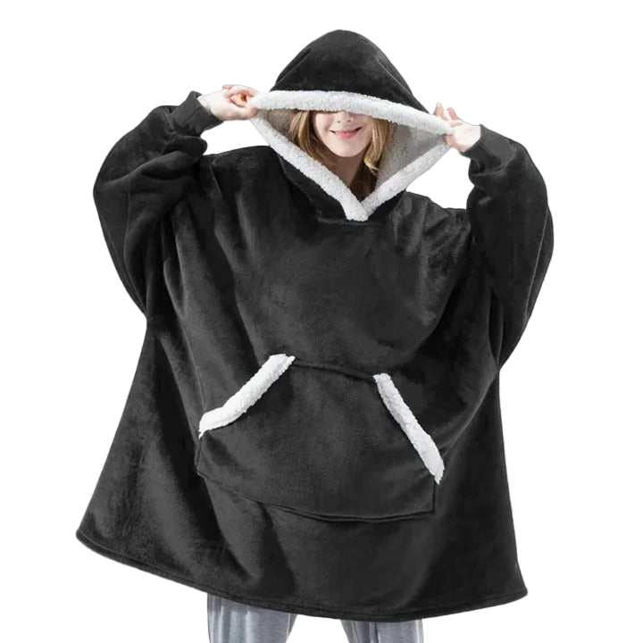 Cozy Adult Hooded Blanket Sweater