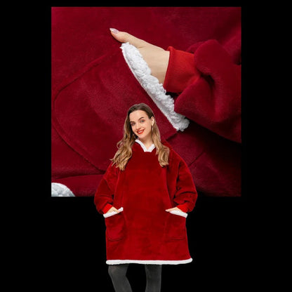 Cozy Adult Hooded Blanket Sweater