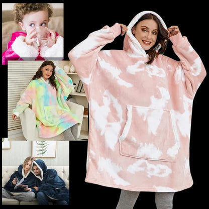 Cozy Adult Hooded Blanket Sweater