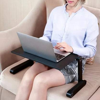 Portable Cooling Laptop Holder with Collapsible Base