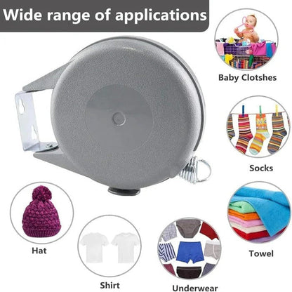 Space Saving Folding Clothes Line with 360 Spin