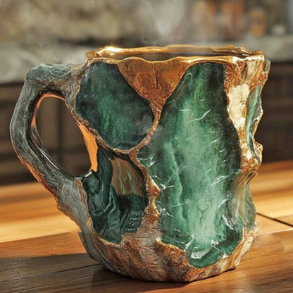 Delicate Glass Mug for Hot Coffee Tea - Ortekor