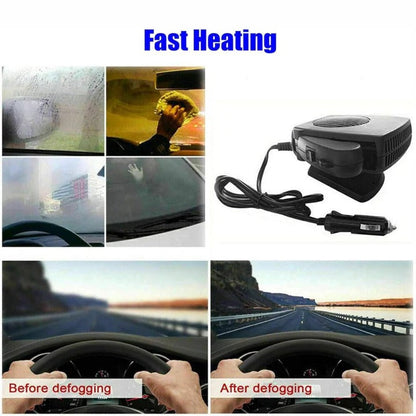 Compact 12V Car Heater for Winter Warmth