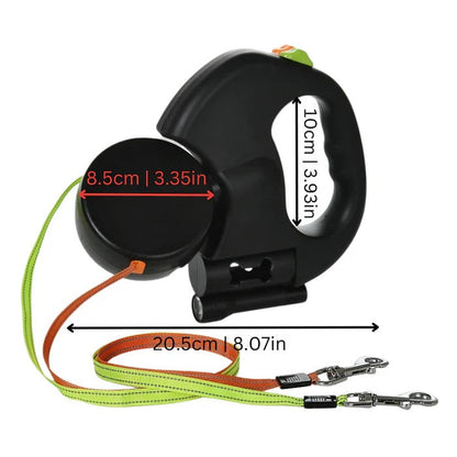 Dual Dog LED Flashing Leash