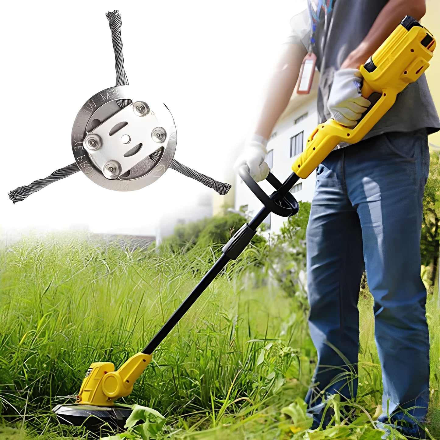 Heavy Duty Lawn Trimmer Brush Cutter Attachment