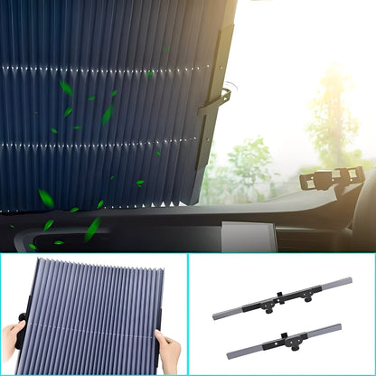 Car Window Shade Curtain Blocks Sun Rays