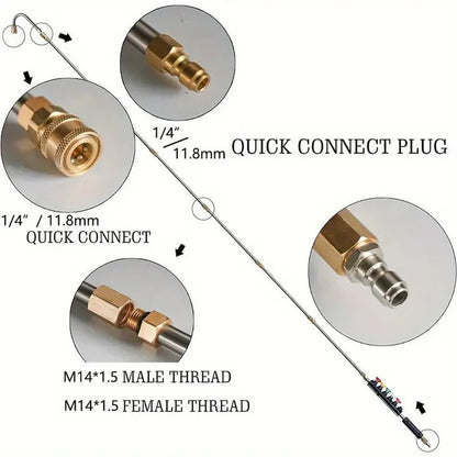 Long Reach Pressure Washer Extension Kit with Tips