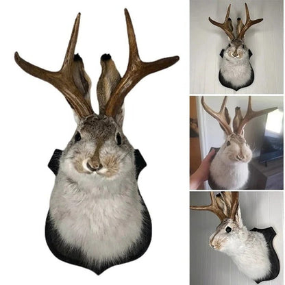 Decorative Wooden Jackalope Wall Art