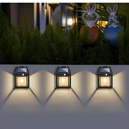 Energy Saving Motion Sensor Outdoor Wall Lights, 2 Pack