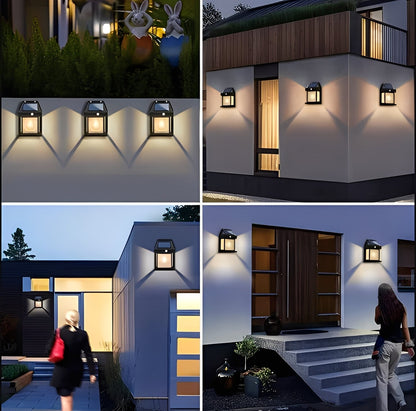 Energy Saving Motion Sensor Outdoor Wall Lights, 2 Pack