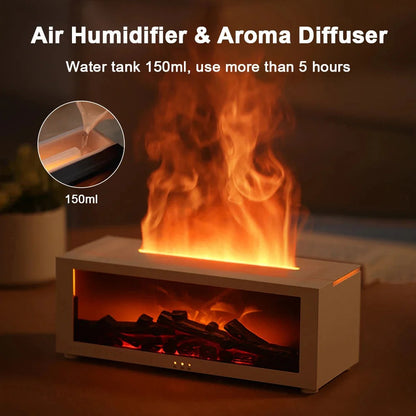 Compact Aroma Diffuser with LED Candle Effect