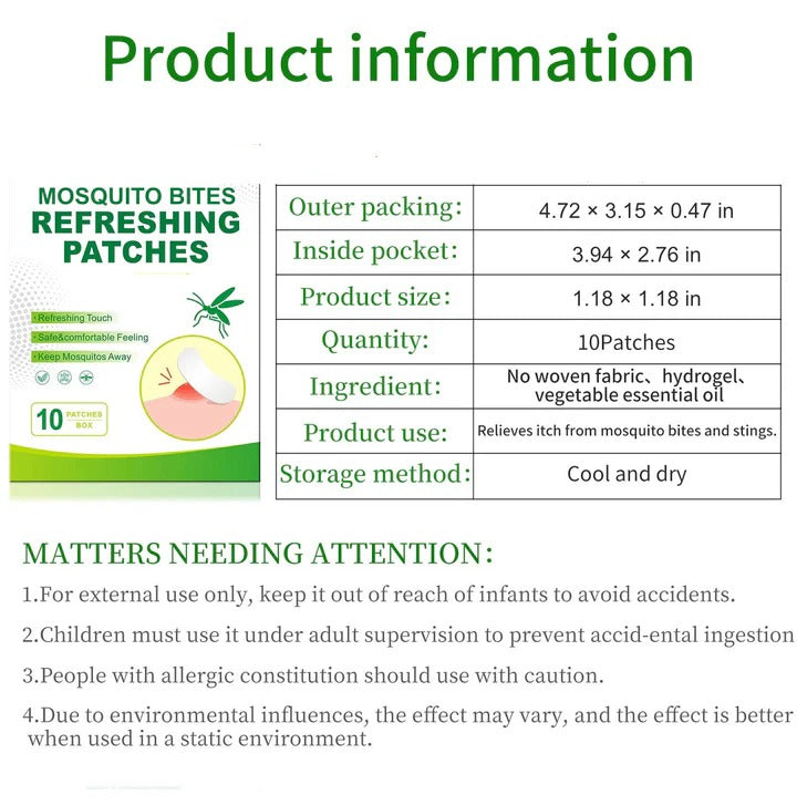 Fast Relief Itchy Bug Bite Hydrogel Patches