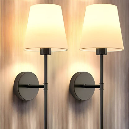 Color Changing LED Wall Lamps, Dimmable 2 Pack - Ortekor