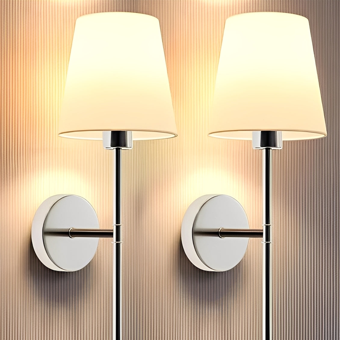 Color Changing LED Wall Lamps, Dimmable 2 Pack