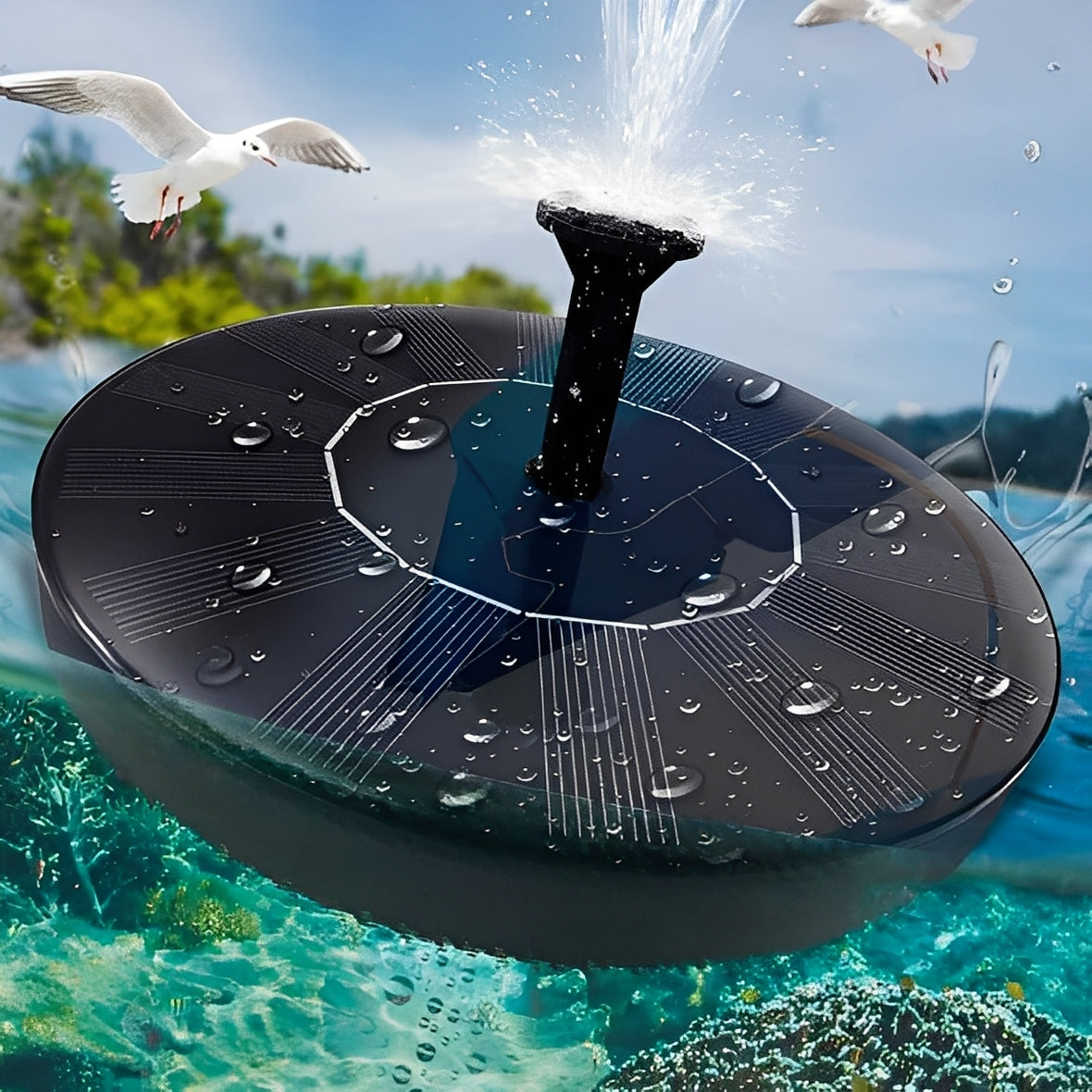 Outdoor Water Fountain Pump Kit for Garden Decor - Ortekor