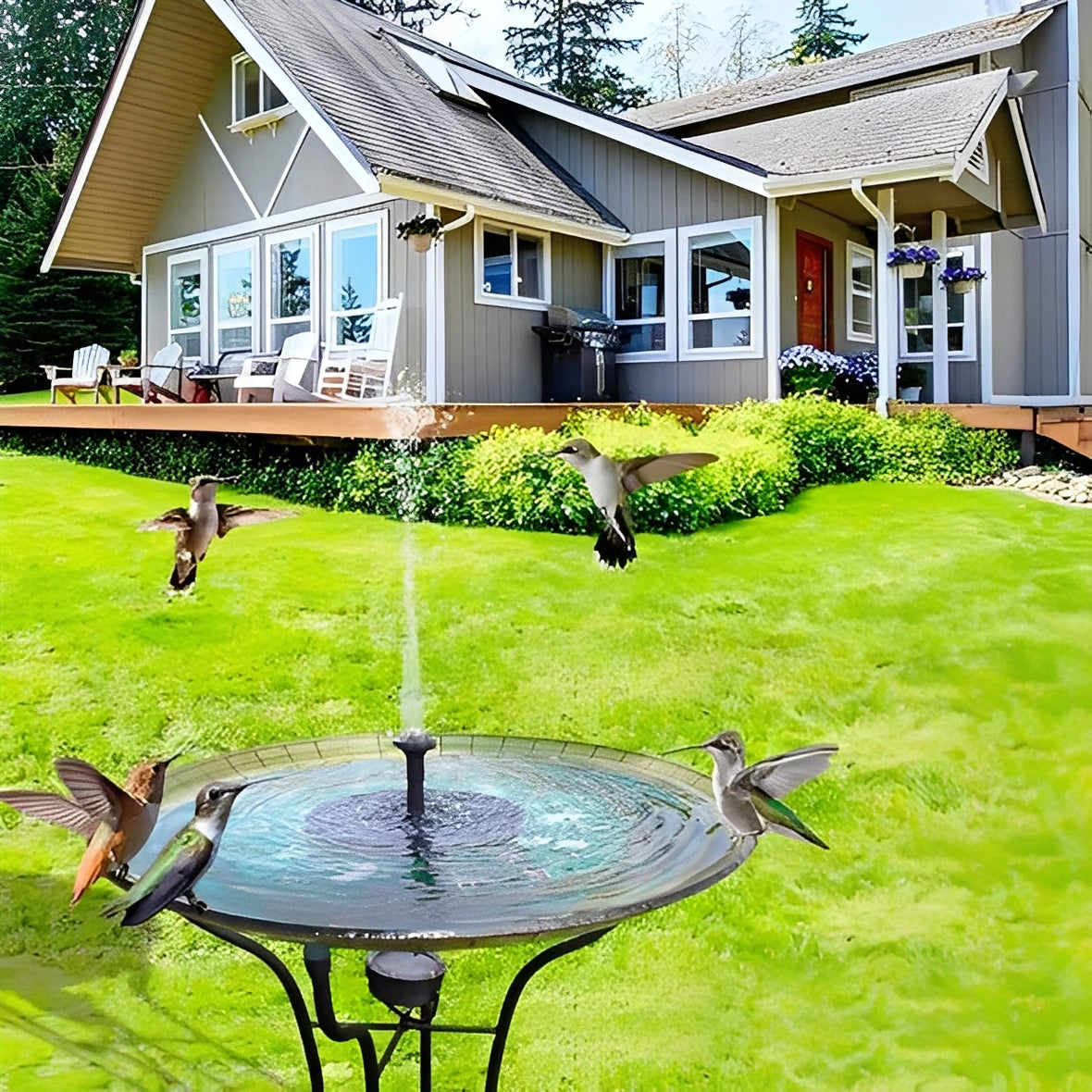 Outdoor Water Fountain Pump Kit for Garden Decor