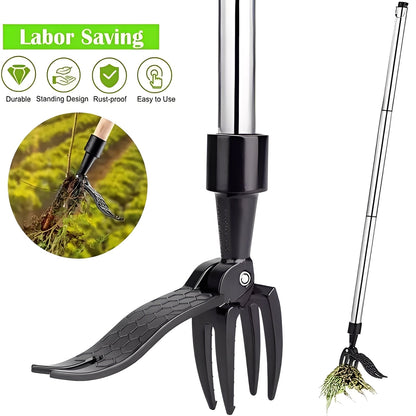 Easy Garden Weed Remover with Foot Pedal