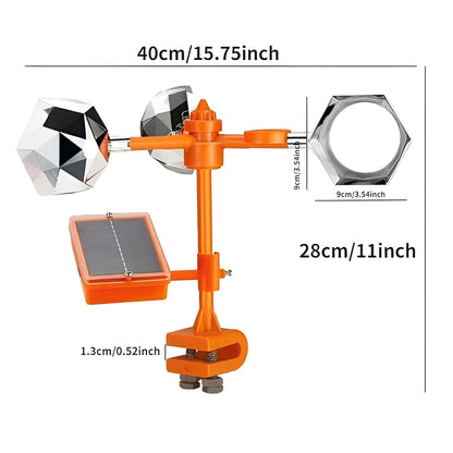 Outdoor Solar Bird Repellent Scarer Device