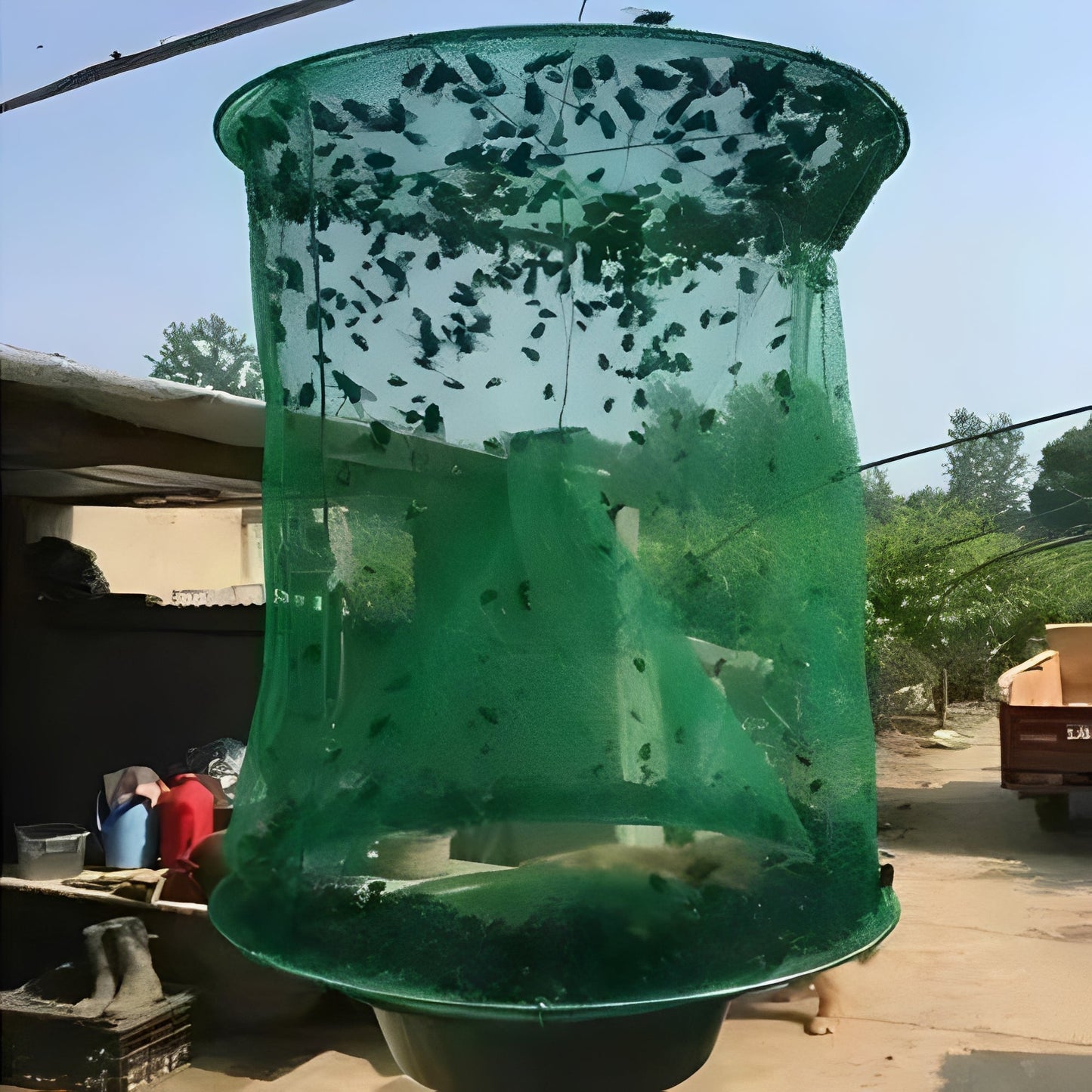 Effective Outdoor Fly Catcher with Lure Container - Ortekor