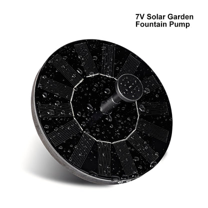 Solar Powered Water Fountain Pump for Outdoor Ponds