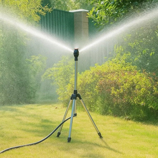 Automatic Lawn Sprinkler with Rotating Spray Nozzle - Ortekor