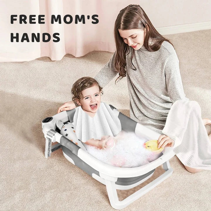 Portable Baby Bath Tub with Thermometer