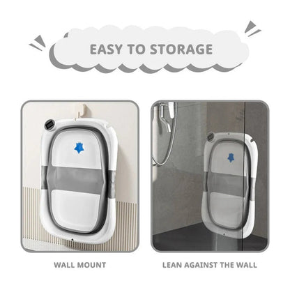 Portable Baby Bath Tub with Thermometer