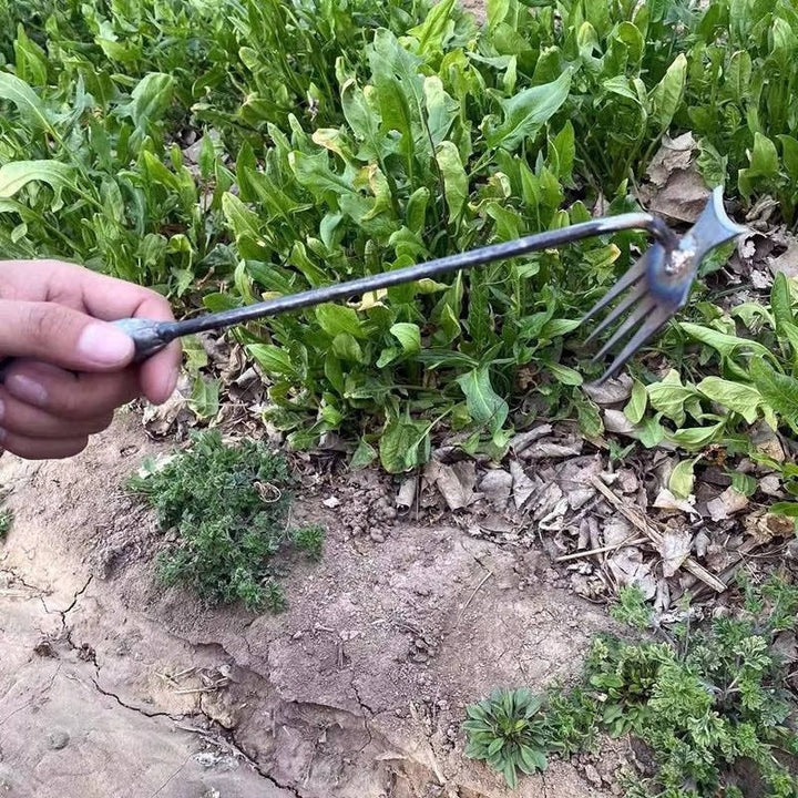 Easy Garden Weed Puller with 4 Metal Claws