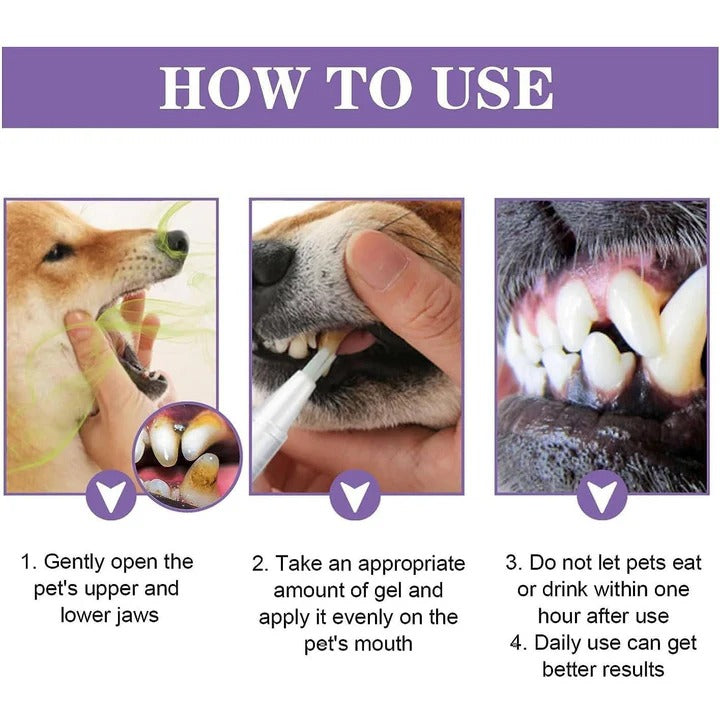 Natural Dog Dental Gel for Healthy Teeth and Gums