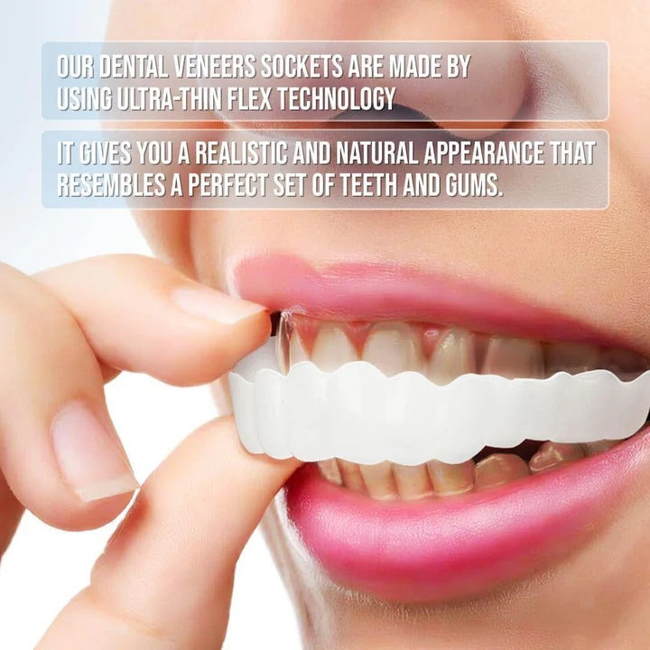 Easy Fit Clip On Smile Veneers Upper Lower Teeth