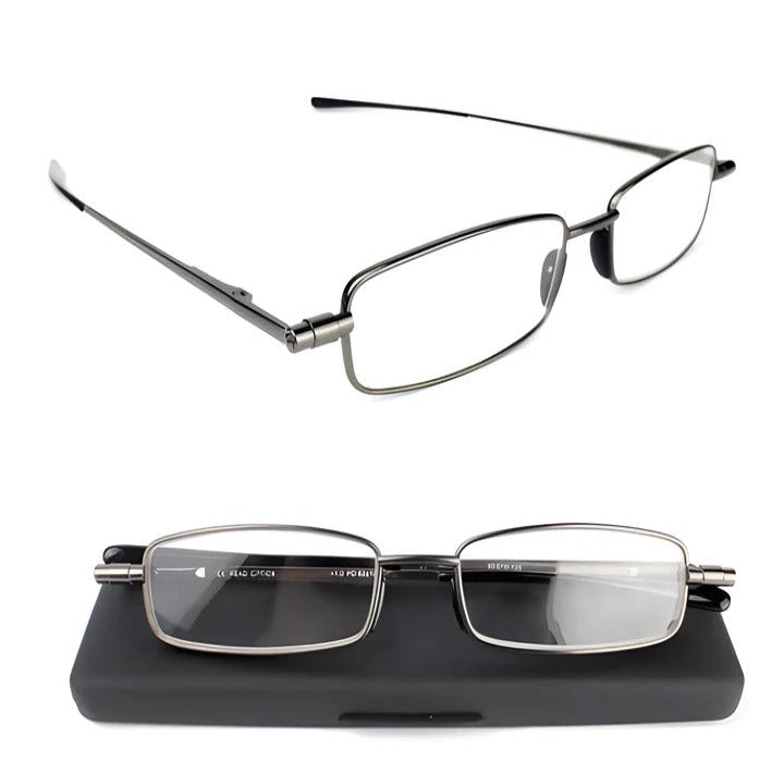 Compact Reading Glasses with Metal Frame