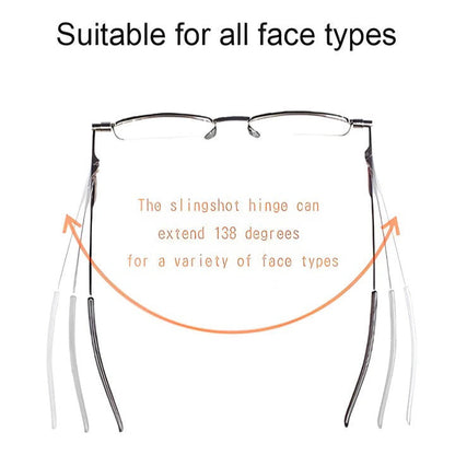 Compact Reading Glasses with Metal Frame