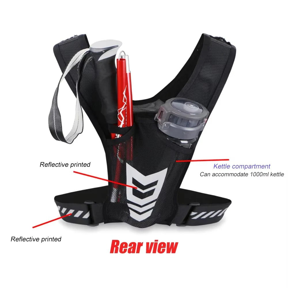 Sporty Fitness Waist Pack with Phone Pocket and Pouch