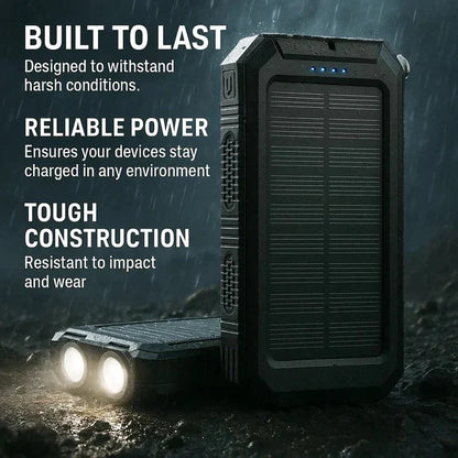 Compact Outdoor 30000mAh Solar Charger Battery