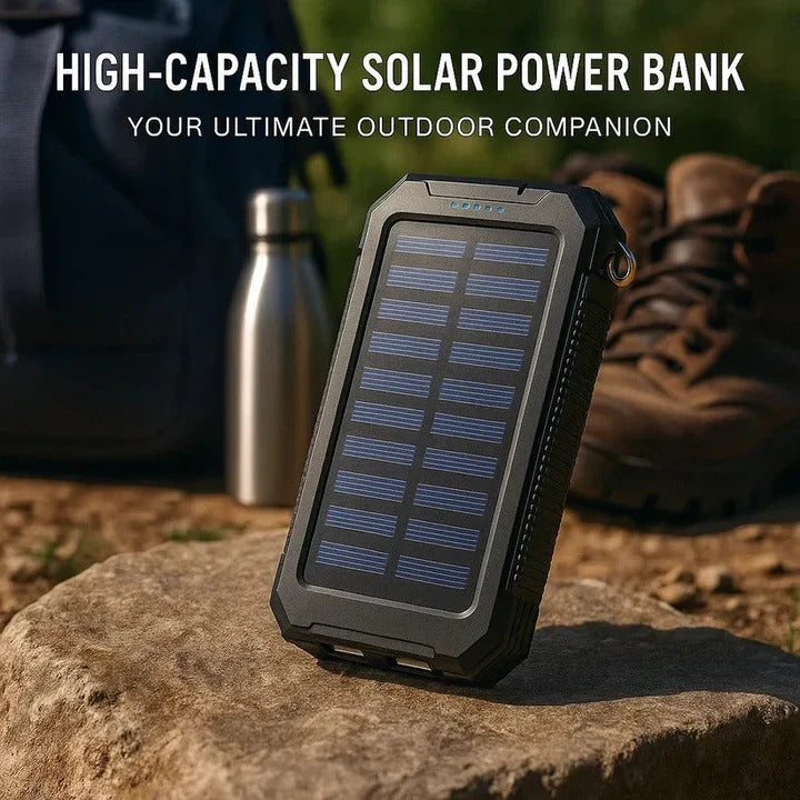 Compact Outdoor 30000mAh Solar Charger Battery