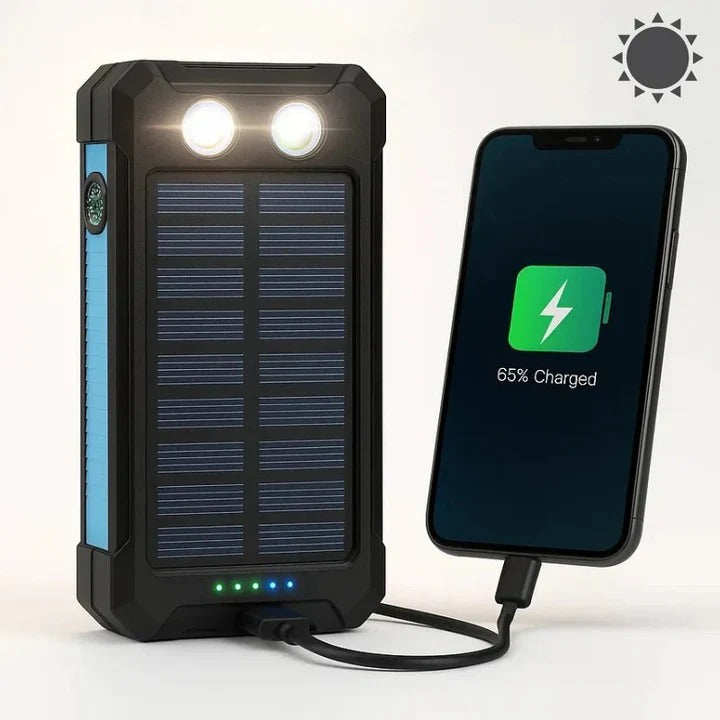 Compact Outdoor 30000mAh Solar Charger Battery