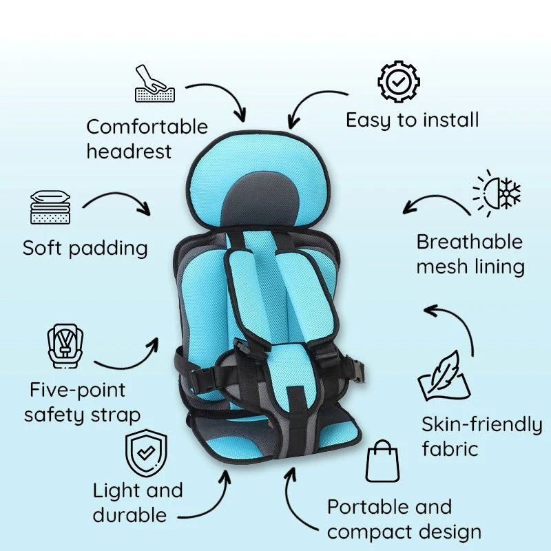 Kids Car Booster Seat with Safety Harness