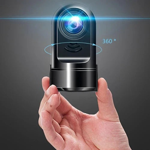 Compact Car Camera with Wide View and Rechargeable Battery