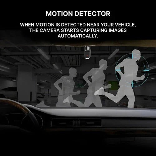 Compact Car Camera with Wide View and Rechargeable Battery