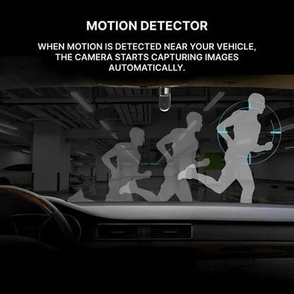 Compact Car Camera with Wide View and Rechargeable Battery