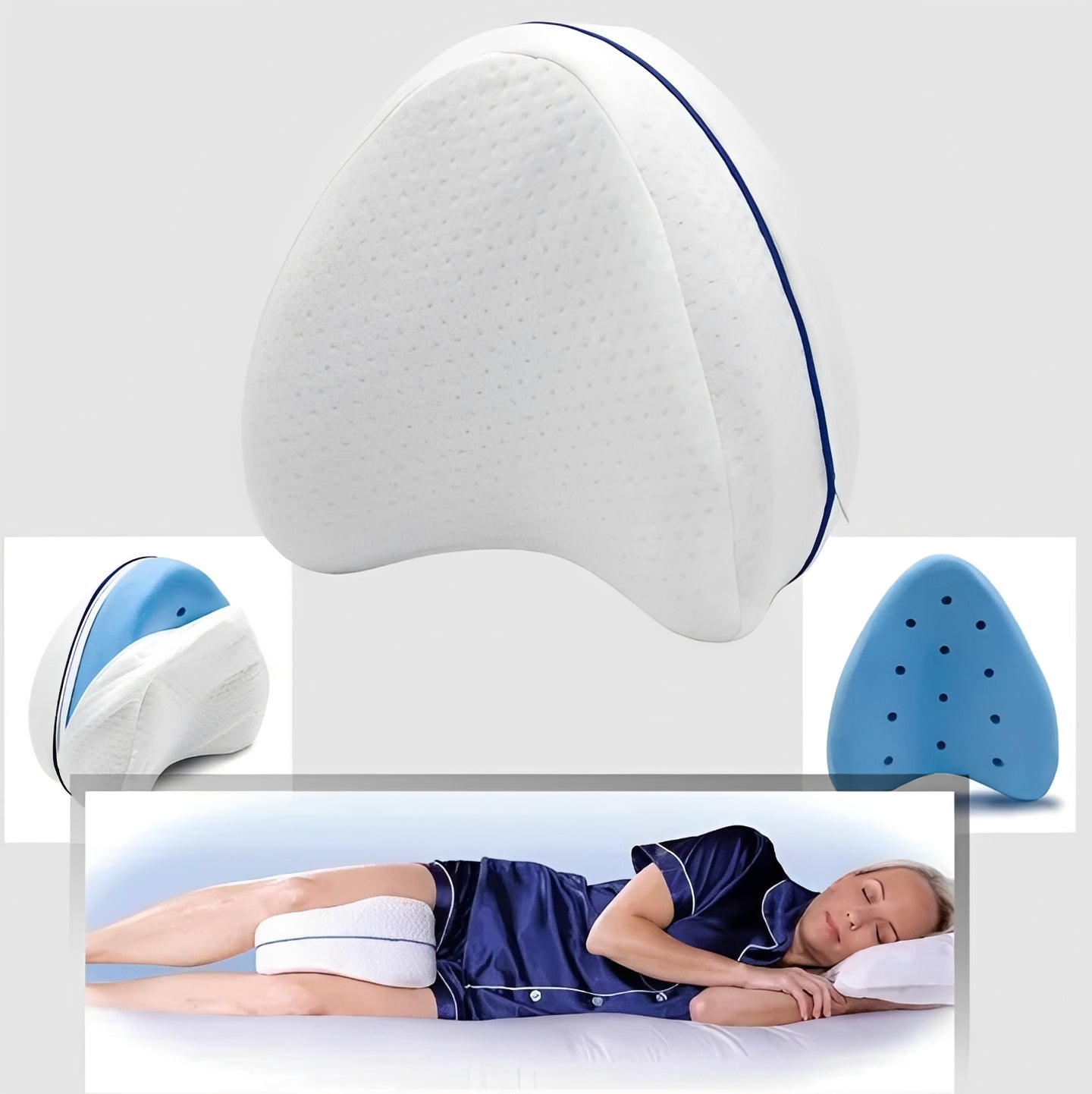 Contour Knee Pillow for Side Sleepers Comfort Support