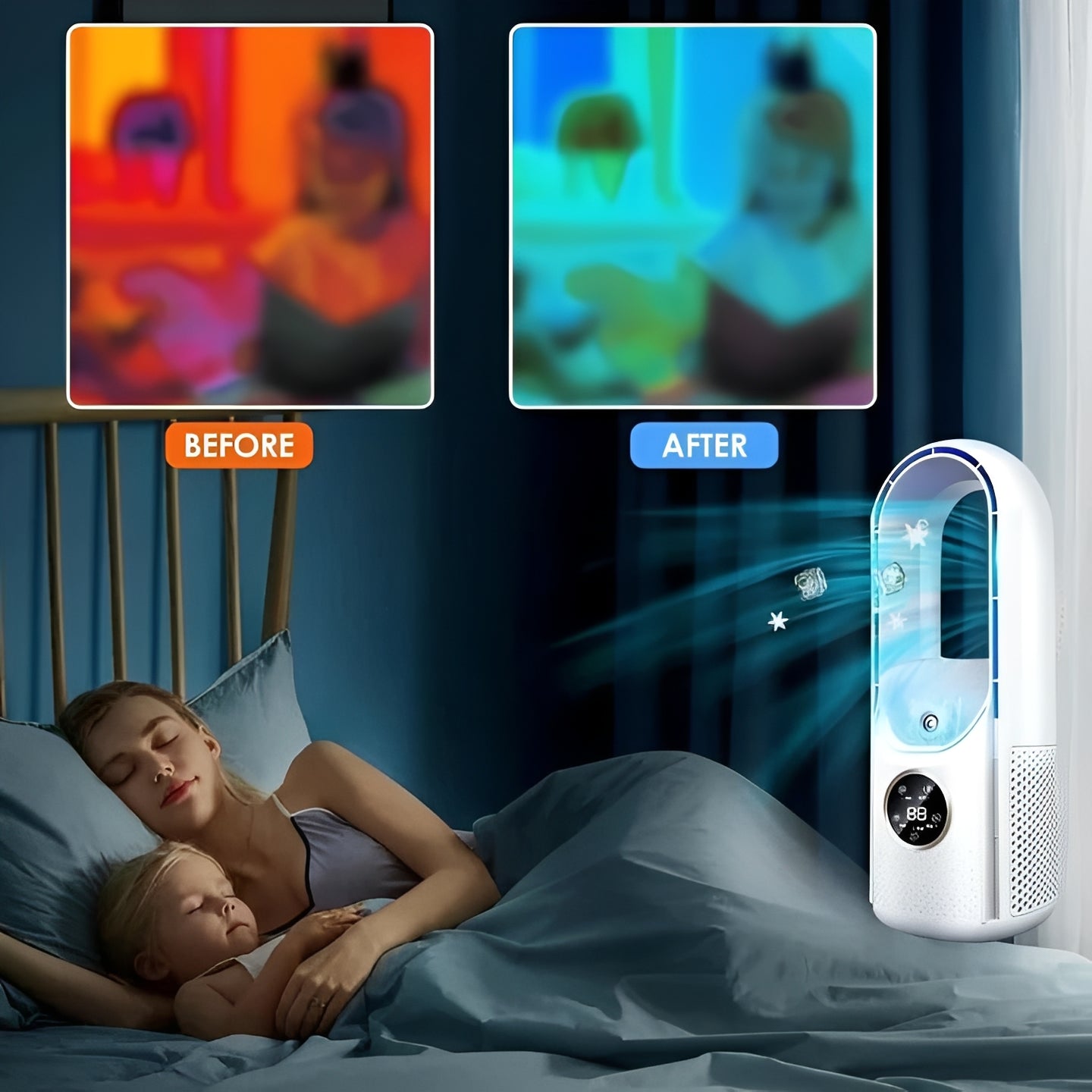 Compact Bladeless Evaporative Air Cooler